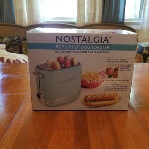 Nostalgia HDT900AQ Pop-Up 2 Hot Dog & Bun Toaster